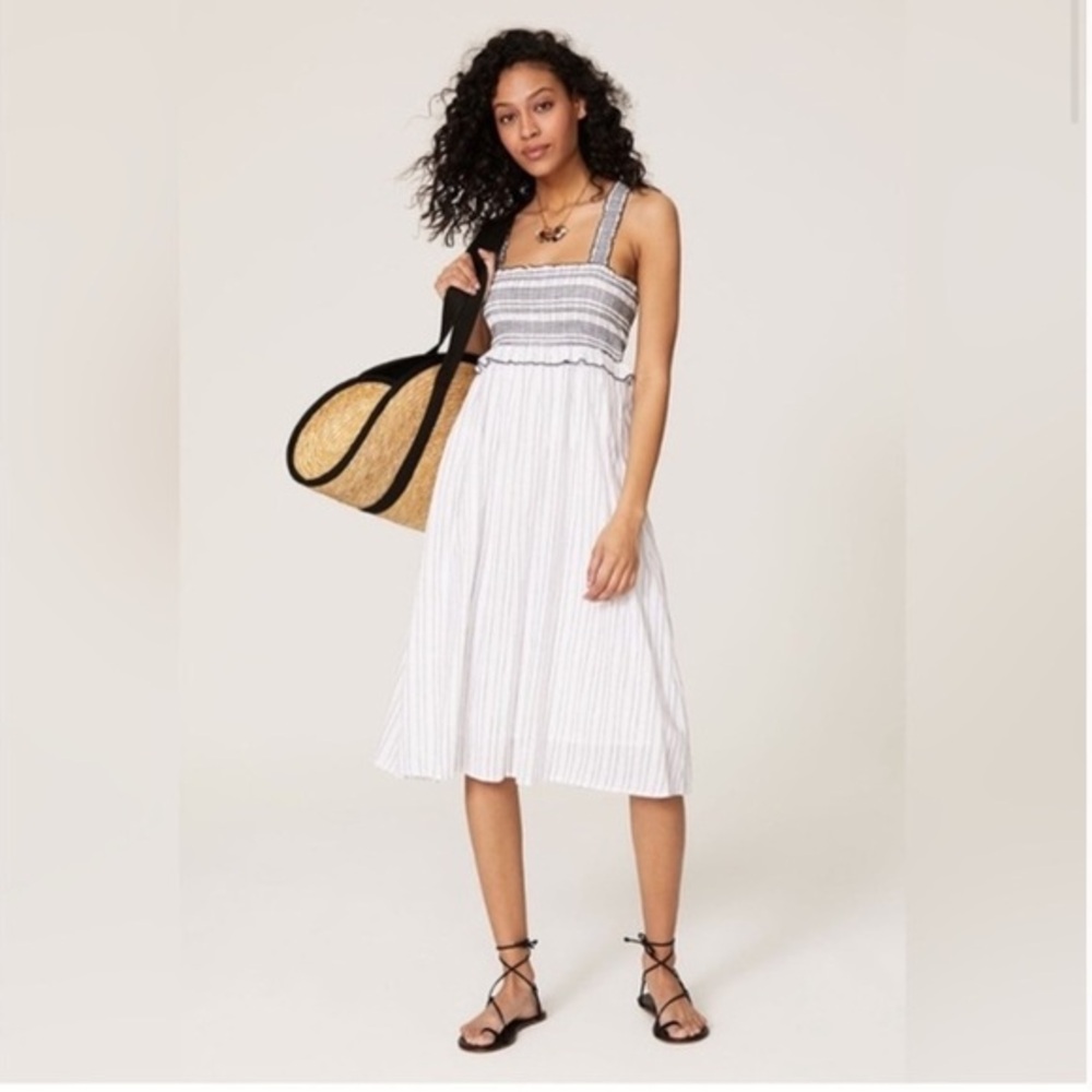 Cute Pinko black and white striped midi dress great condition